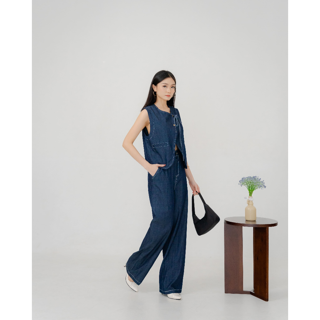 SET 3983 (VEST+PANTS) COZY KOREA SET WANITA PREMIUM IMPORT