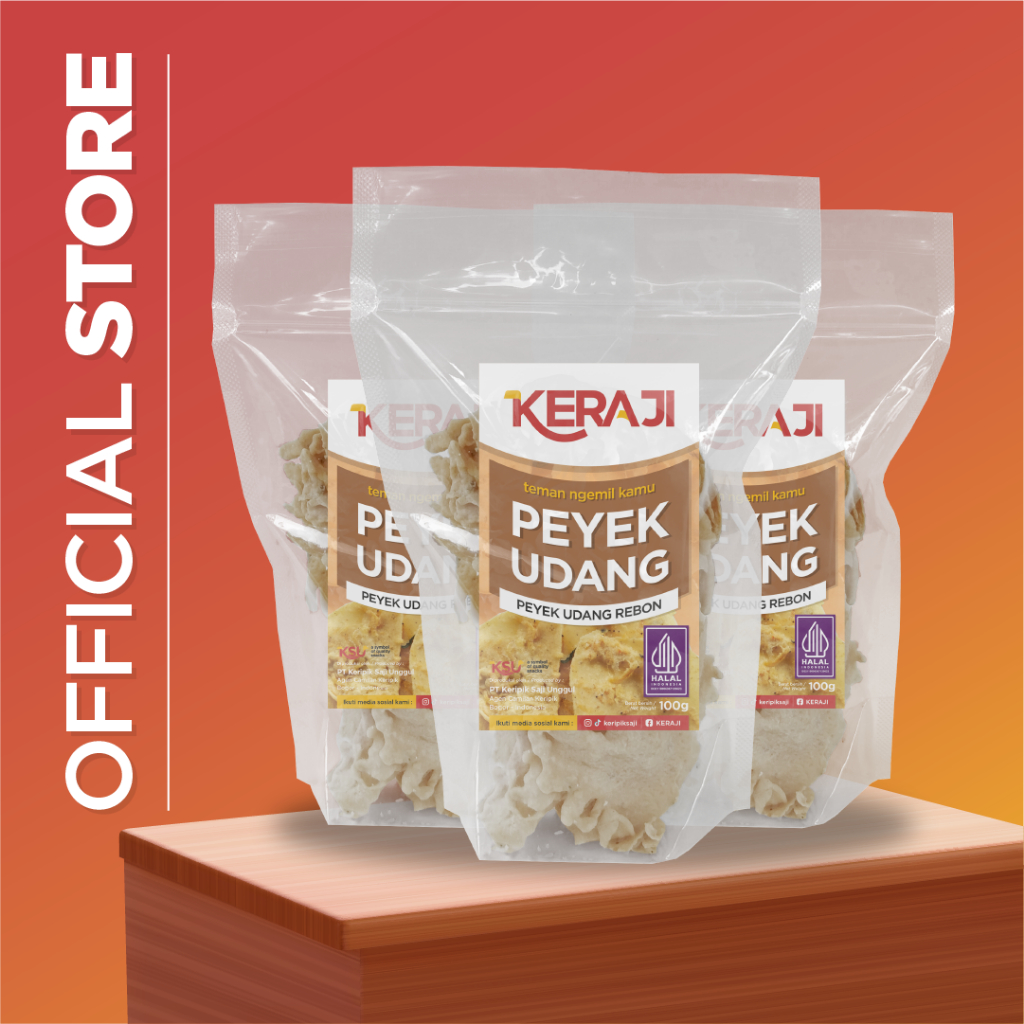

( Bundle 3 pcs ) Peyek Udang 100g