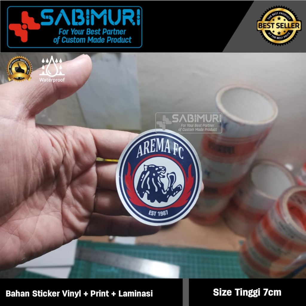 

Sticker Stiker Vinyl - Bola Arema Malang