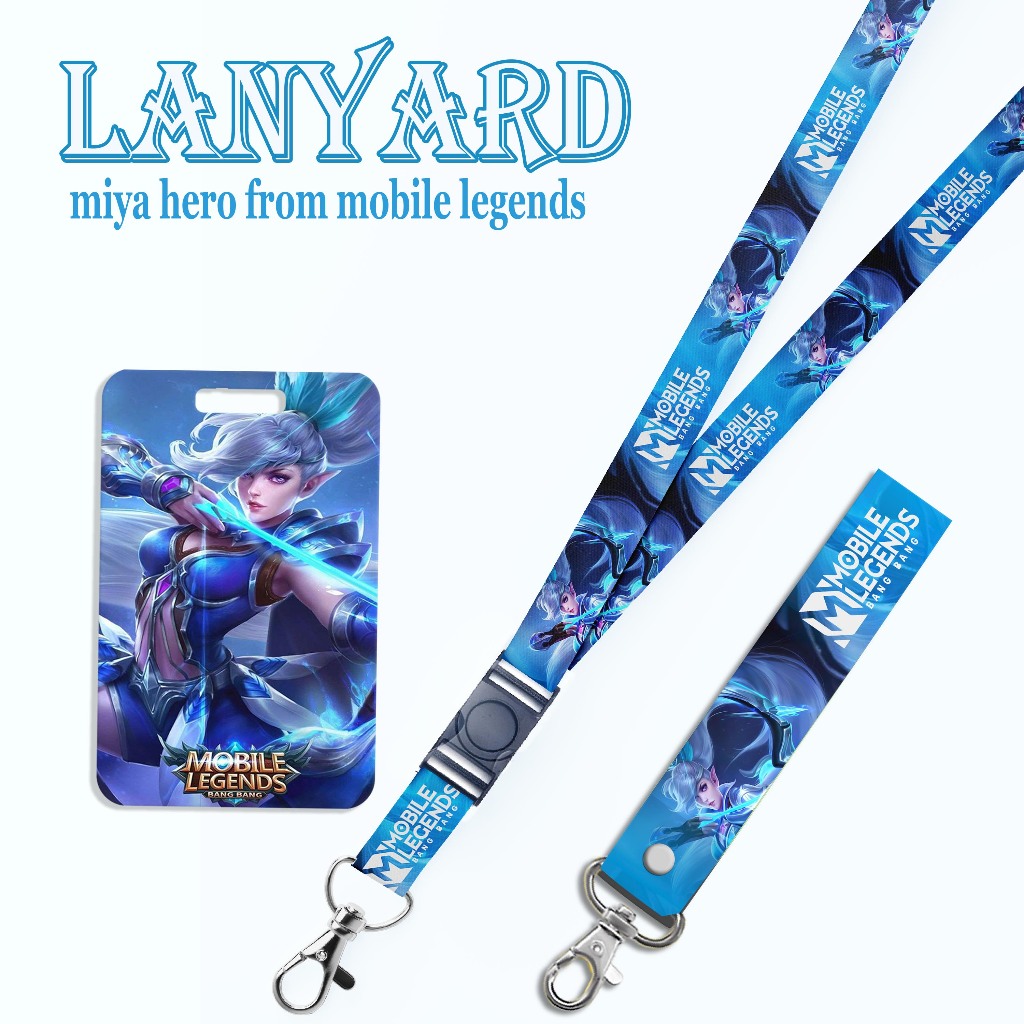 

STRAP LANYARD CARD HOLDER Miya Mobile Legends Gantungan Kunci, Handphone, ID Card