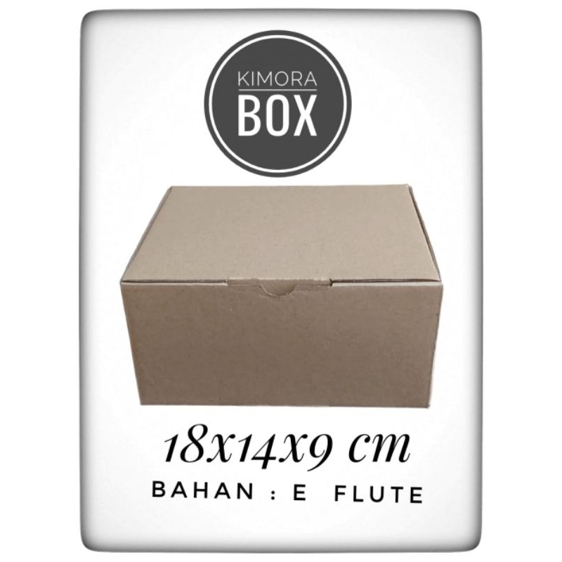

kardus karton box uk. 18x14x9 cm...Model die cut/pizza