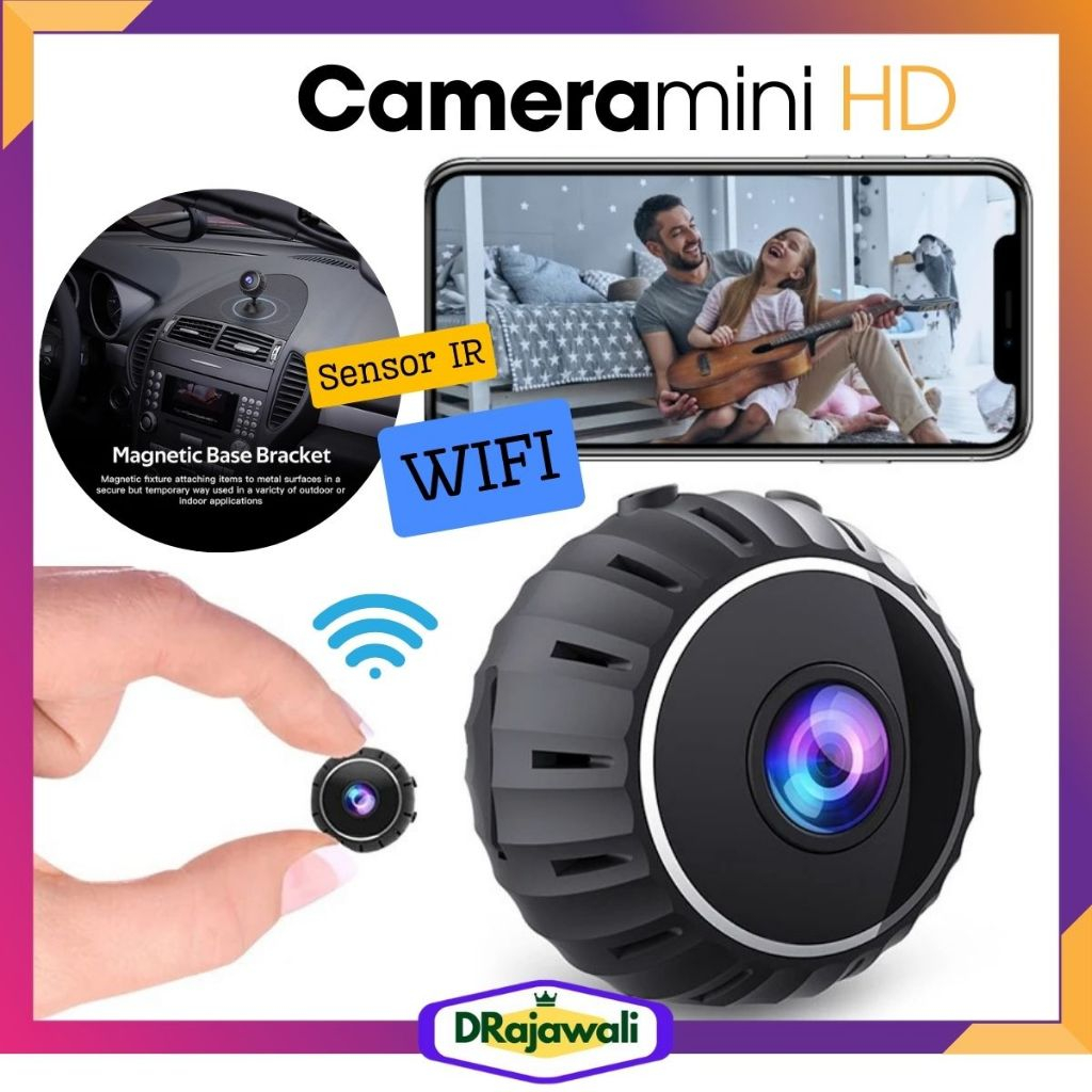 Kamera Mini Kecil Pengintai Tersembunyi Camera HD Cctv Sisi Tv Hp Android baterai isi ulang Micro SD