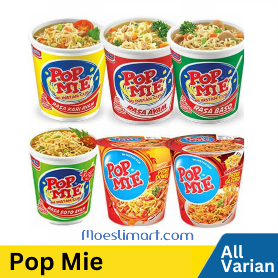 

Pop Mie Cup All Varian | Baso | Ayam | Kari Ayam | Ayam Bawang | Soto