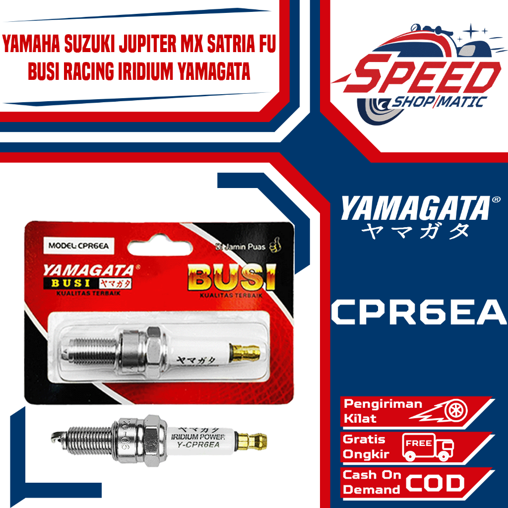 Busi Yamagata Racing Iridium Yamaha Suzuki Jupiter MX Satria Fu CPR6EA
