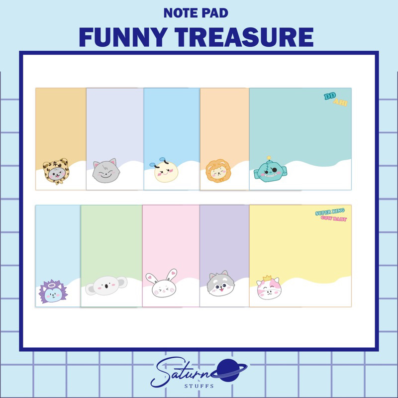 NOTEPAD / MEMOPAD FUNNY TREASURE