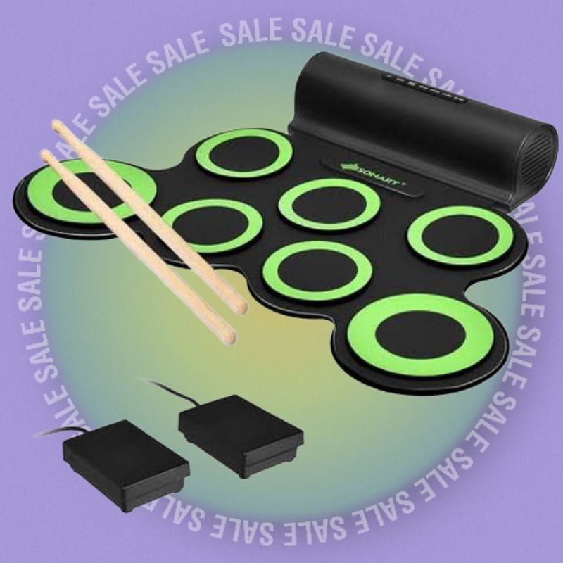 electric drum pad / drum kit 7 pad roll up usb power/ drum elektrik