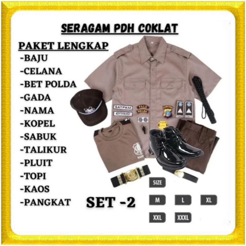 Seragam security terbaru / Seragam PDH terbaru / Seragam Security Coklat / Seragan security 2021
