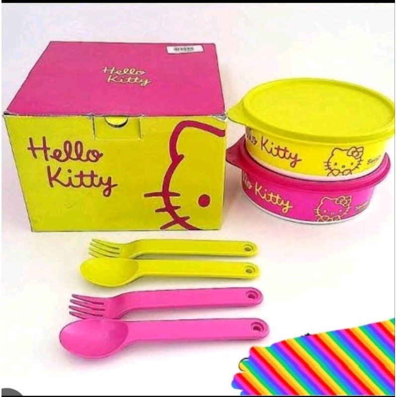 Bekal Makan Hello Kitty Meal Time Tupperware