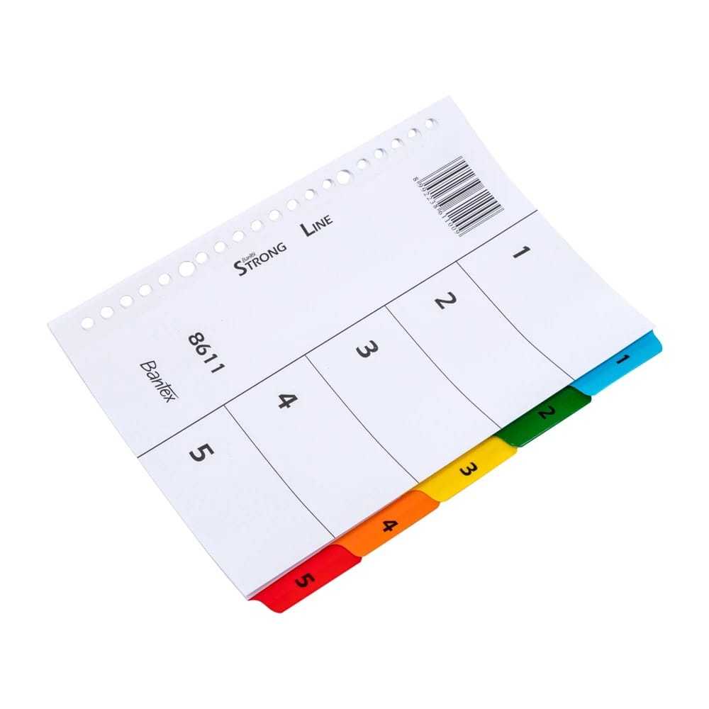 

Strongline Indexes A5 5 Pages (15 Index) 20 Holes 8611 00