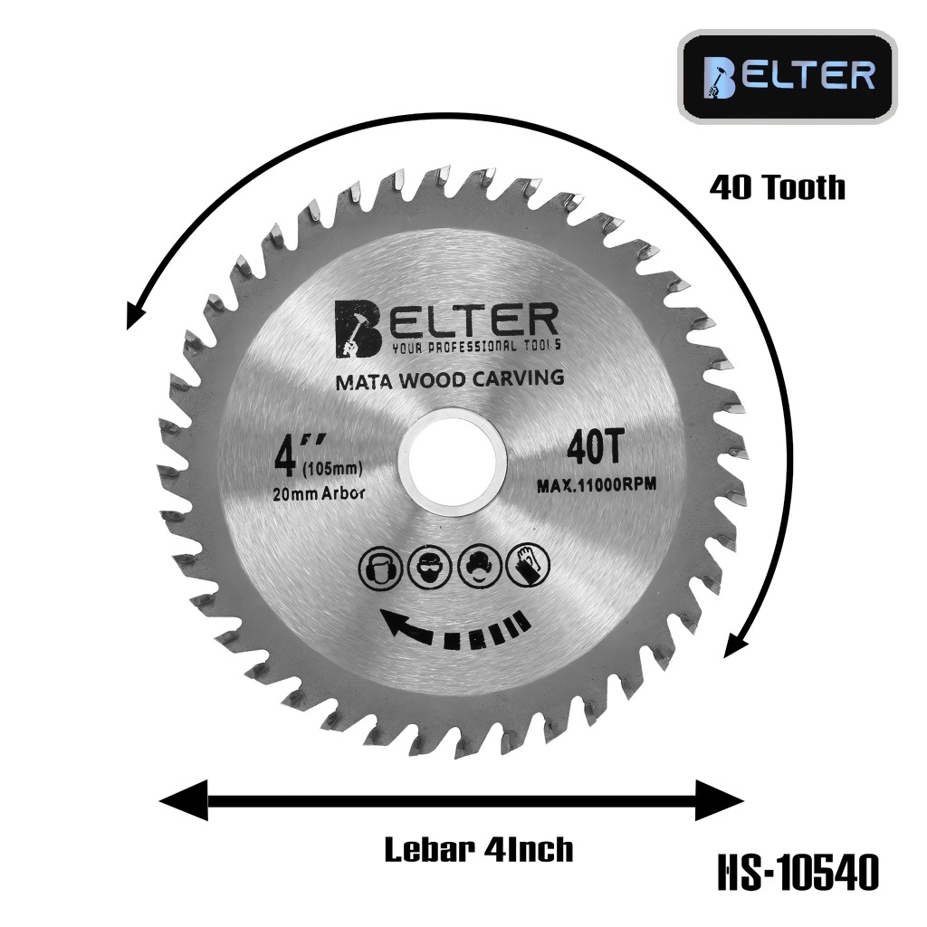 Mata Pisau Kayu Circular Saw 40T Mata Pisau TCT Circular Saw Blade Mata Gergaji Potong Kayu