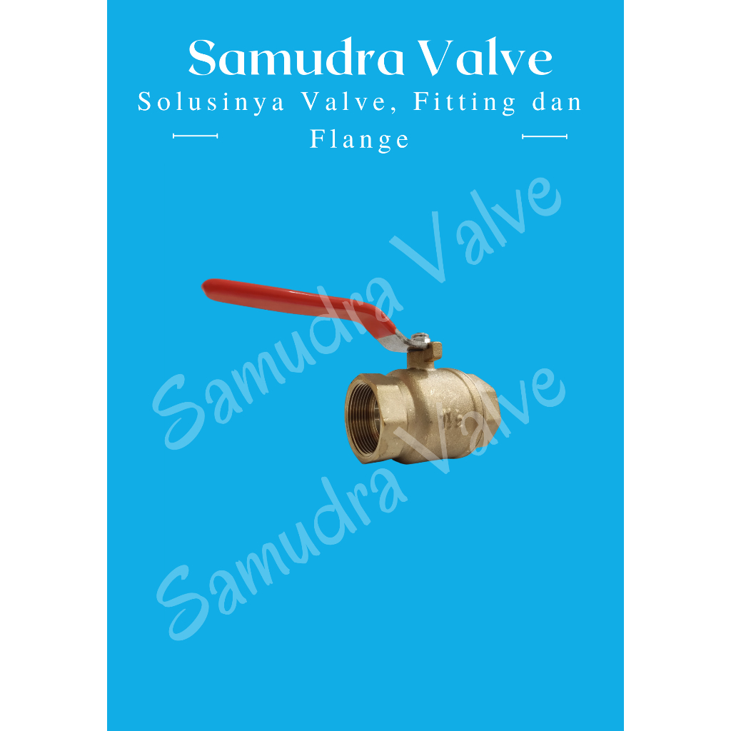BALL VALVE BRASS / STOP KRAN KUNINGAN 2" INCH