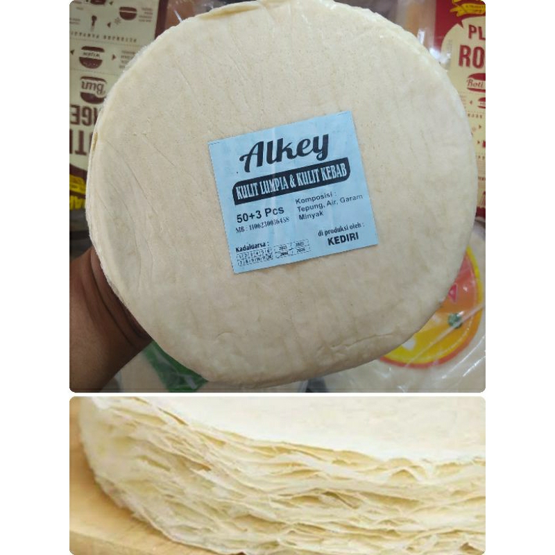 

kulit lumpia alkey isi 50+3 lembar/tidak mudah robek