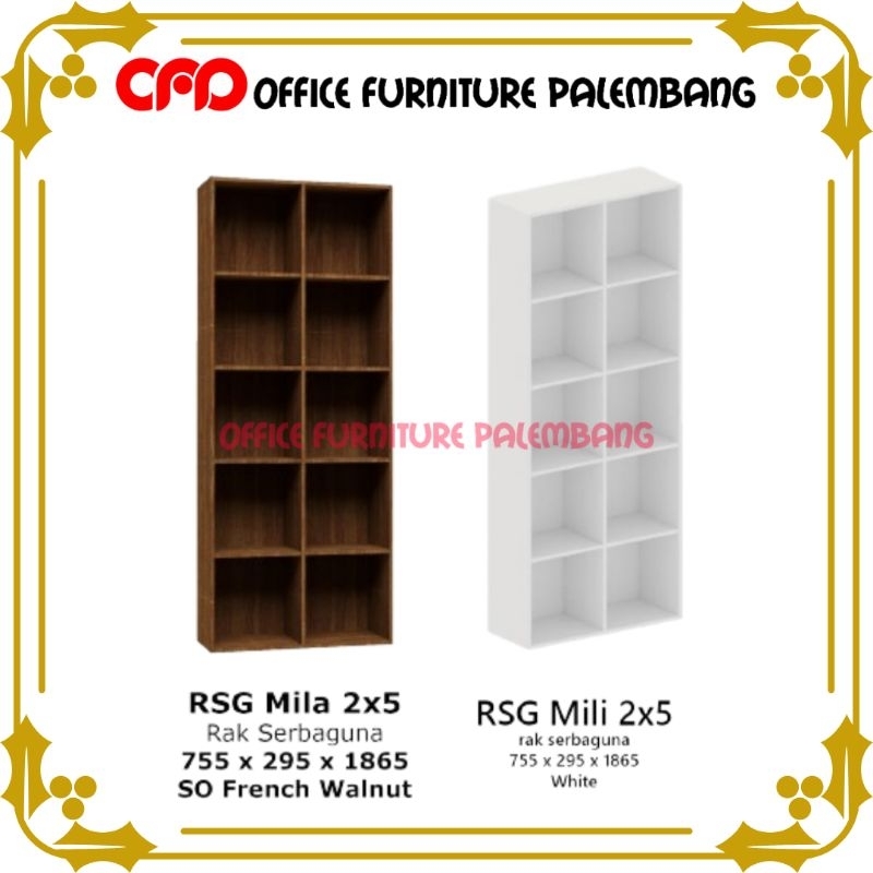 rak laundry olympic gstar RSG MILI MILA 2x5 rak serbaguna rak buku lemari arsip