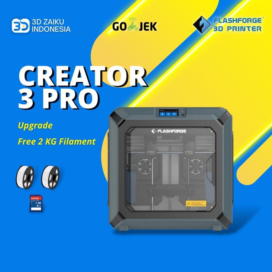 3D Printer Flashforge Creator 3 PRO IDEX Independent Dual Extrusion