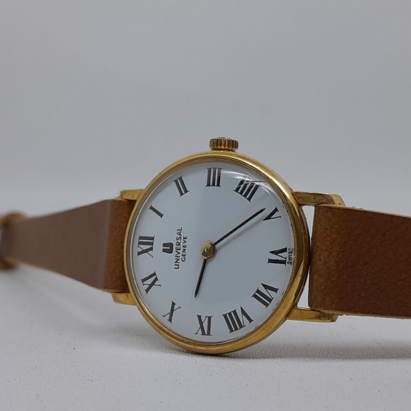 Jam tangan wanita Universal geneve ladies 16 kt gold