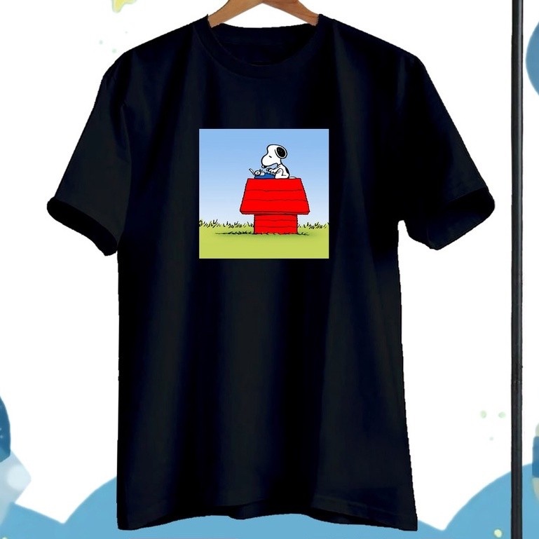 BAJU KAOS ATASAN ANAK CEWEK COWOK / BAJU ANAK UNISEX MOTIF SNOOPY DOG BAHAN KATUN ADEM - PD366