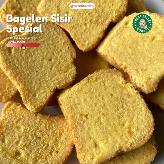 

[READY] Bagelen Sisir Premium Spesial - Roti Kue Kering Cemilan Manis Cookies Murah Hampers Khas Jogja Jawa Tengah