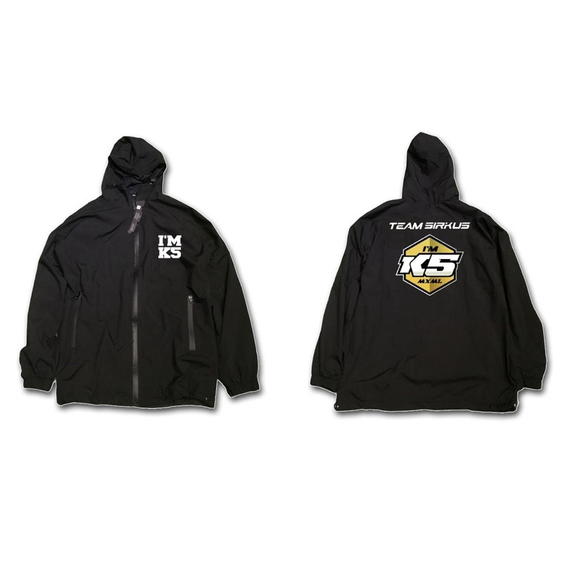 JAKET PARASUT WATERPROOF K5 MAXIMAL AUDIO ORIGINAL MERCHANDISE