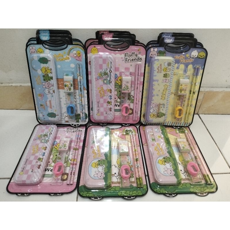 

Alat Tulis Anak Set Karakter 6in1 Fluffy Friends/ Stationary Set