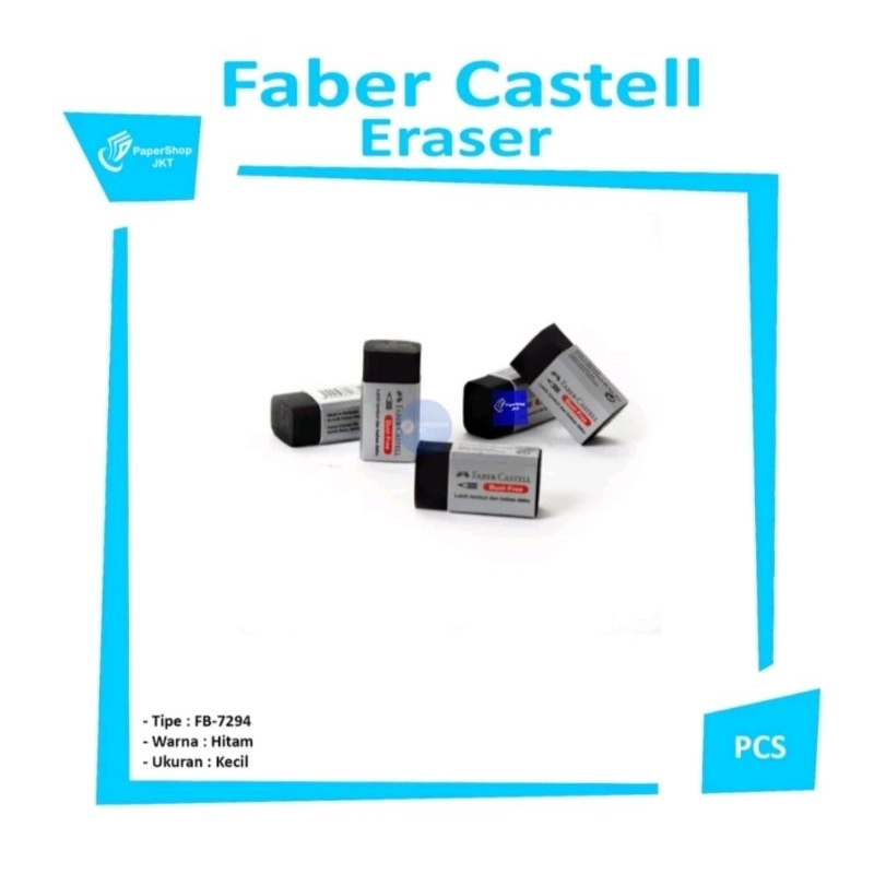 

FABER CASTELL - Penghapus / Setip berwarna hitam 1pcs