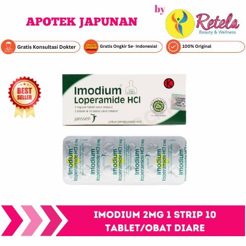 IMODIUM 2MG 1 STRIP 10 TABLET/OBAT DIARE