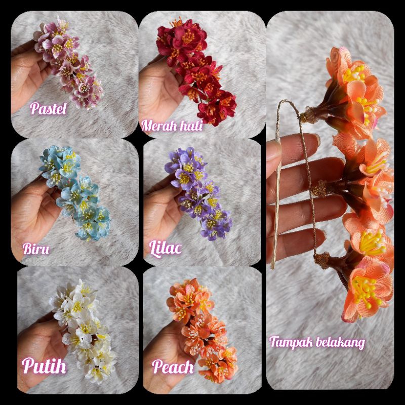 semanggi bunga jasmine/lavender/melati/hairdo sanggul