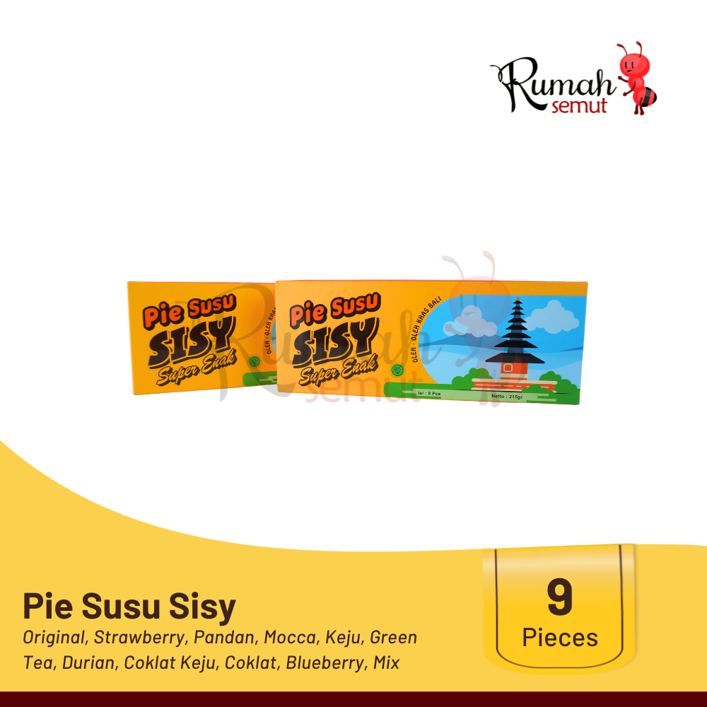 

Pie Susu Sisy Super Enak Asli Bali isi 9 pcs