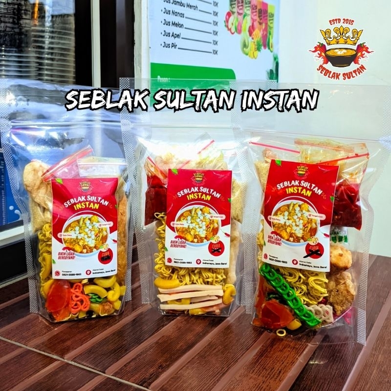 

Seblak Sultan Seblak Instan Instant Komplit Viral Rempah Authentic Asli Bandung