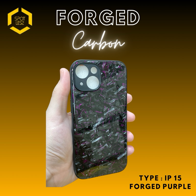 Case Iphone 15 Purple Metallic Forged Carbon