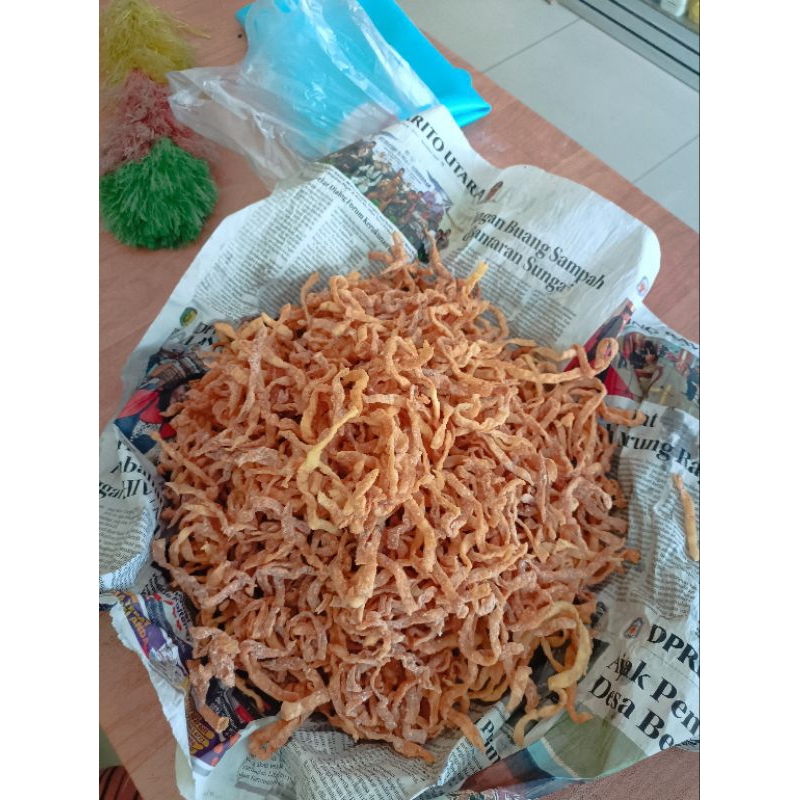

kripik pangsit Bawang asin gurih