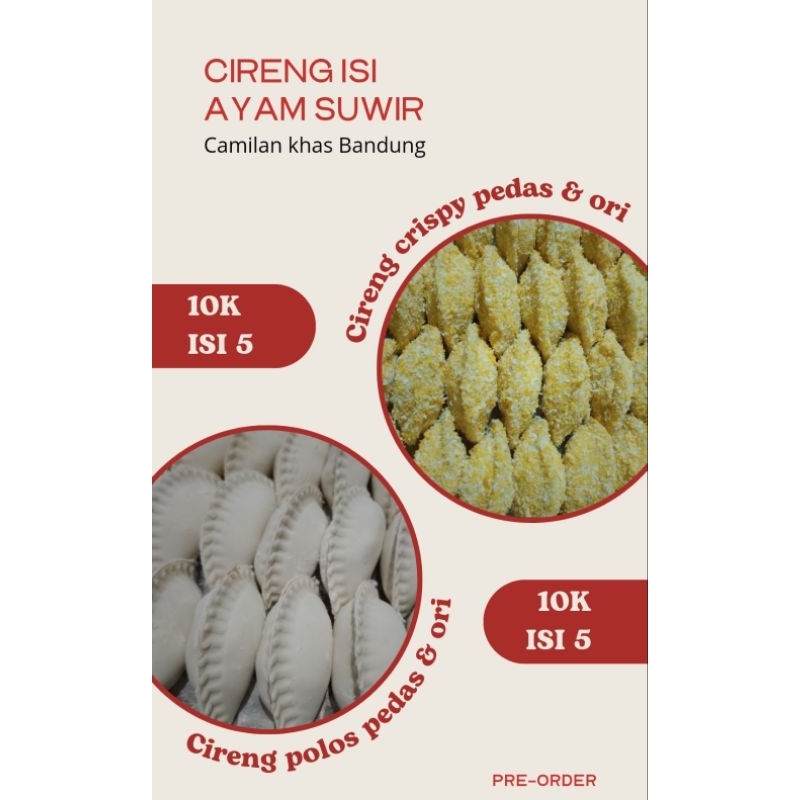 

Cireng Isi ayam suwir/camilan khas bandung