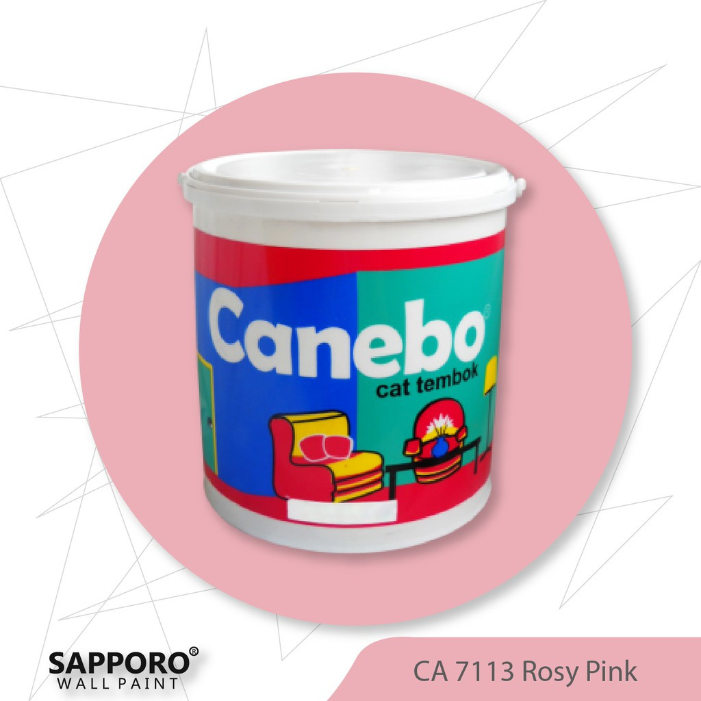 Cat Tembok Canebo Rosy Pink 5KG Cat Tembok Terbaik Termurah