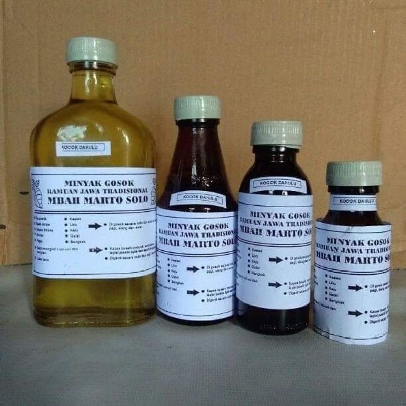 Minyak Mbah Marto Minyak Gosok Mbah Marto Original Solo