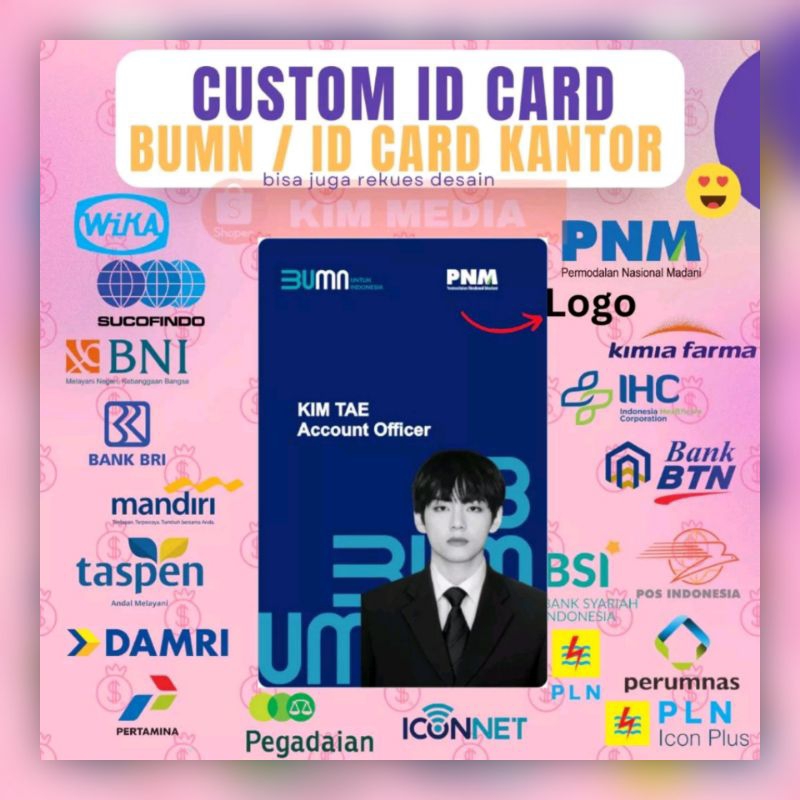 

CETAK KARTU IDCARD BUMN CUSTOM / IDCARD CUSTOM KARTU ANGGOTA/ NAMETAG ID KARTU ID CUSTOM SATUAN