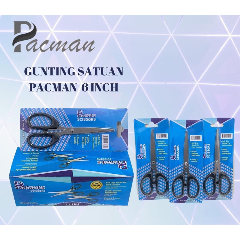 

1pcs Pacman gunting 6inch Gunting sedang gunting murah