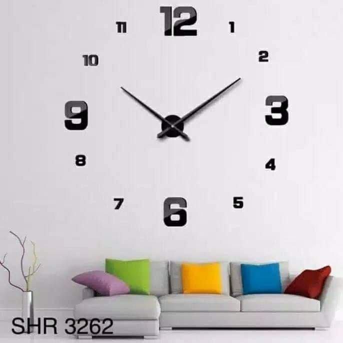 Jam Dinding Jumbo DIY 130 CM Shenar -Jam Dinding Tempel DIY Kecil Shenar 50