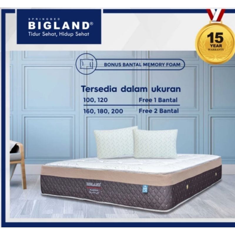 PREMIUM - KASUR SPRINGBED BIGPEDIC Orthopedic Bigland tebal 30cm Ready diBangka &Belitung