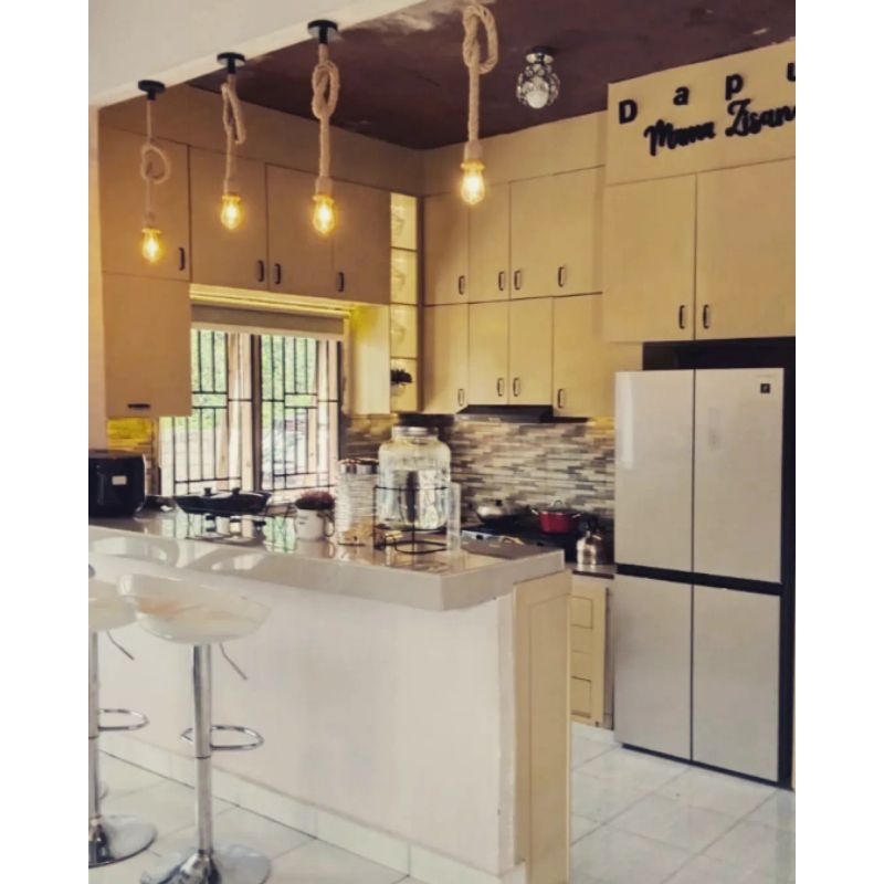 Custom Kitchen Set Bawah dan Atas Kitchen Island Lemari Dapur