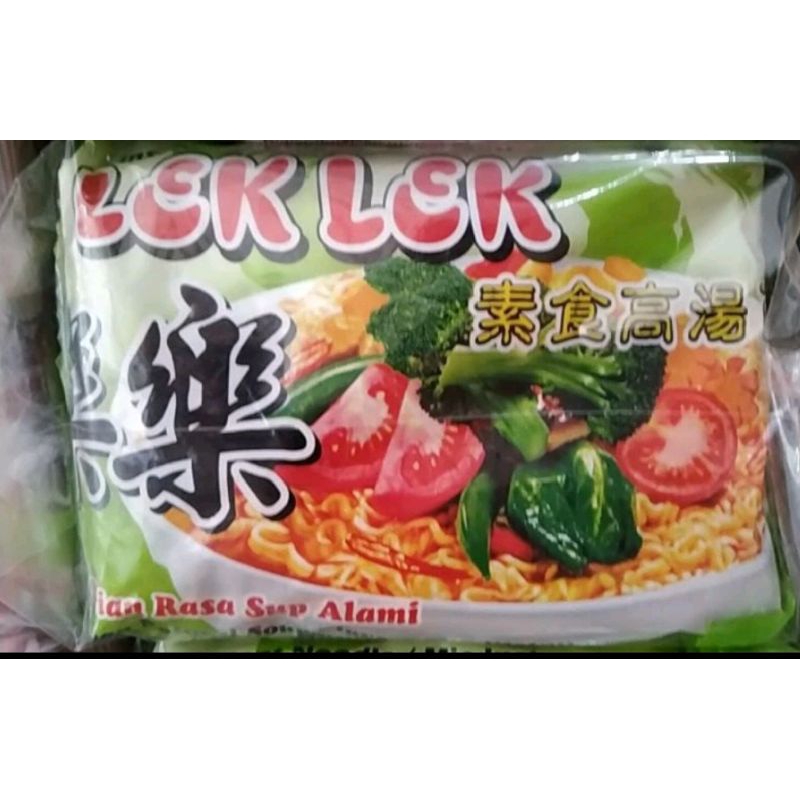 

mie lek -lek Vegetarian (80gr X5 pcs) 1 pack/5 bungkus