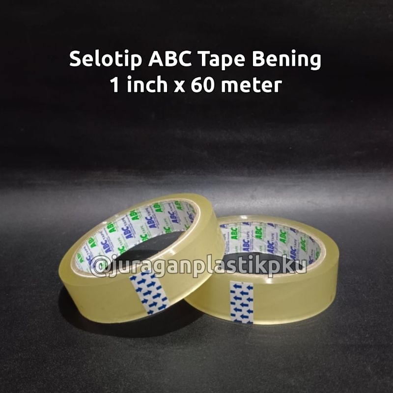 

Selotip / Isolasi Bening 24mm 1 Inch Lakban Solasiban