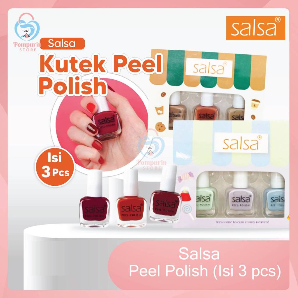 (ISI 3PCS) Salsa Kutek Peel Polish Florist Coffee Art Salon Candy Bakery Boutique Pet Shop Fruit Mar