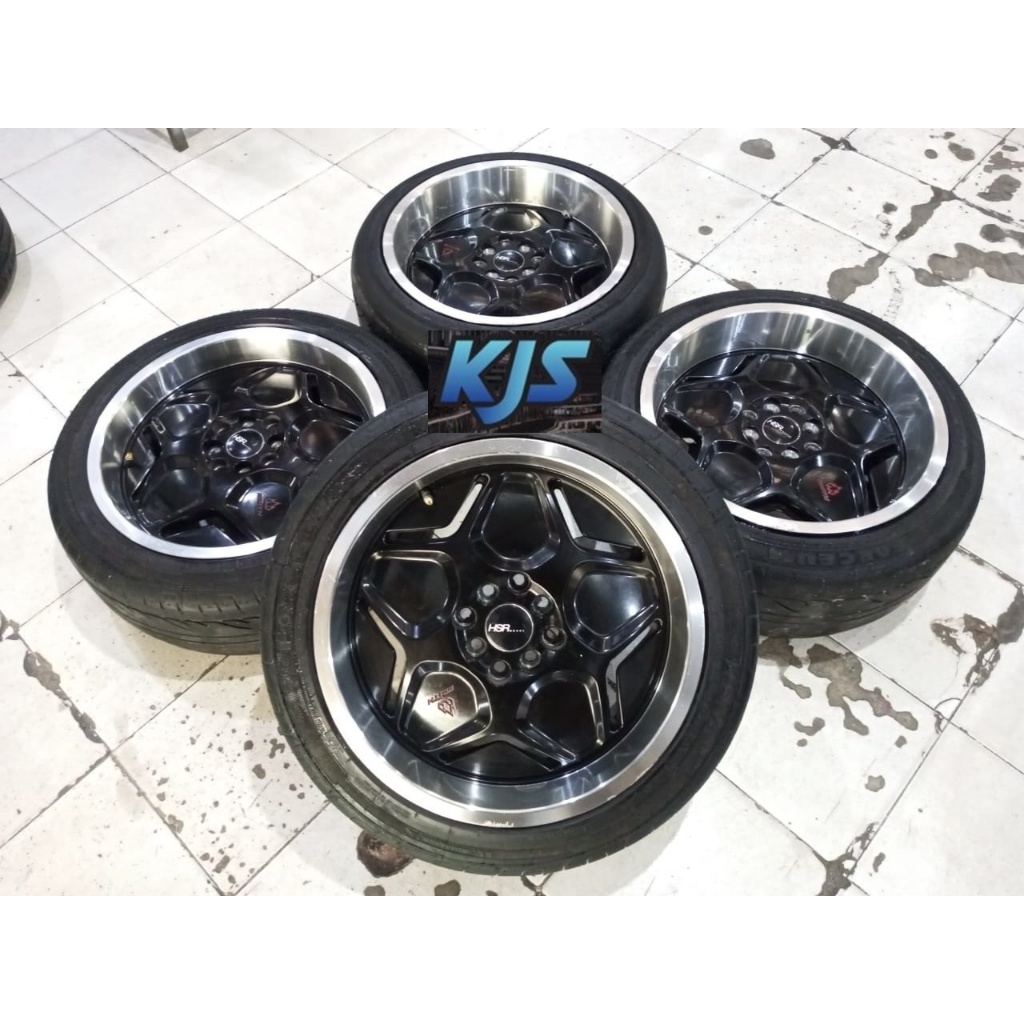 Velg Racing Celong Bekas Ring 17 HSR Myth04 Pcd 4x100 4x114 Ban Bonus R17 Buat Avanza Xenia Livina Y