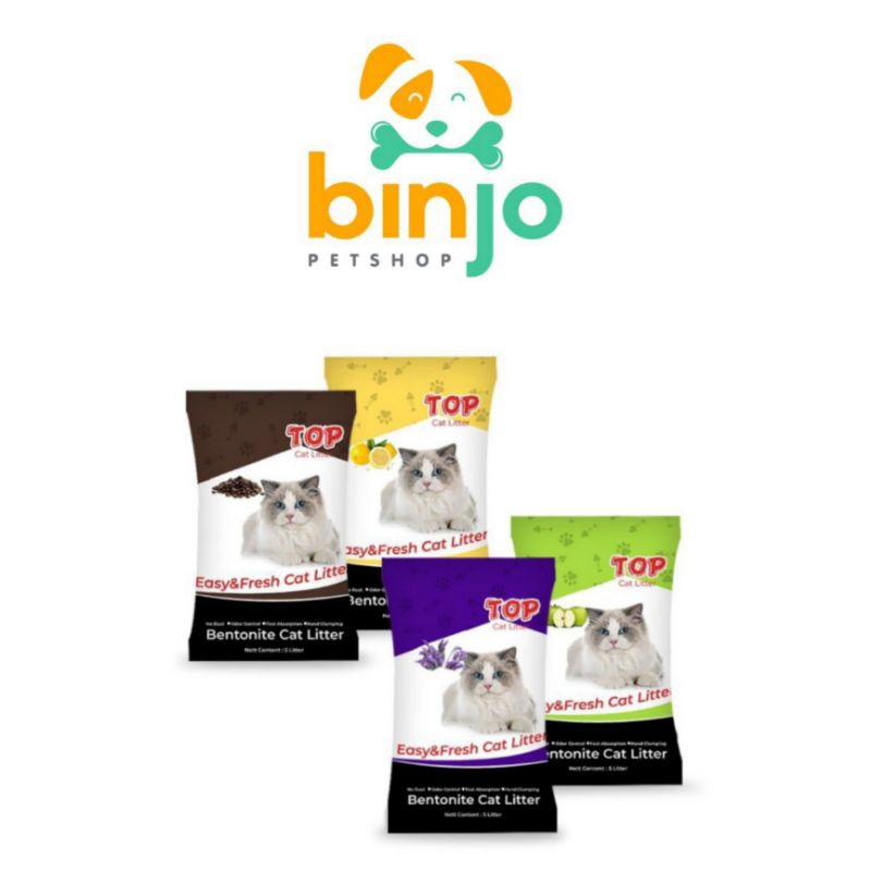 Pasir Top 5 Liter - Pasir Gumpal Wangi Kucing