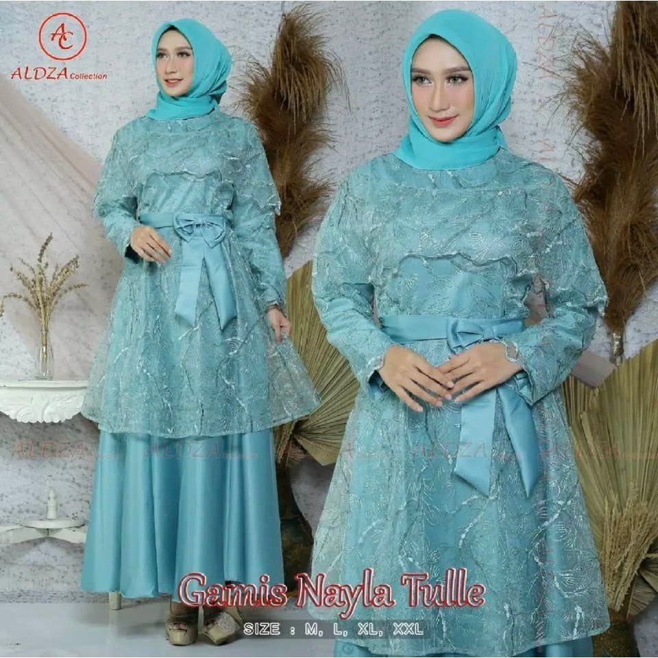 Kebaya Gamis Nayla Kebaya Wisuda Kebaya Kondangan Baju Gamis Wanita Modern Baju Lebaran