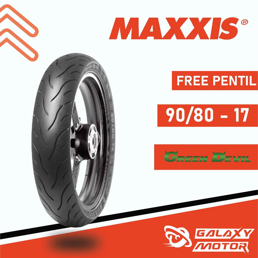 BAN MAXXIS GREEN DEVIL RING 17 / BAN MAXXIS ( 90/80 / 100/80 / 110/70 / 120/70 / 130/70 / 140/70 ) B