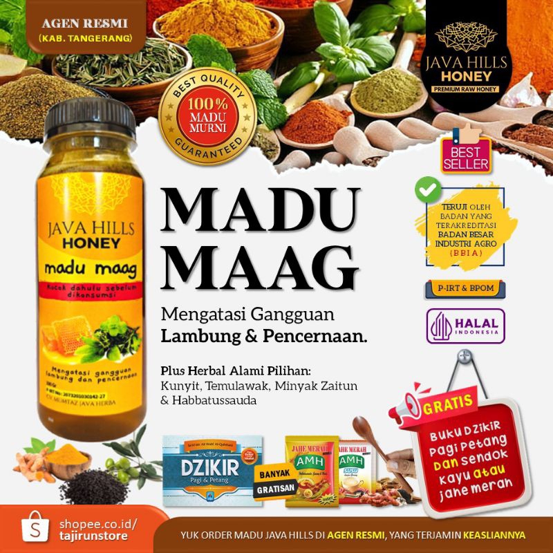 

Java Hills Honey Madu Maag Gerd Lambung Mual Pelancar Pencernaan