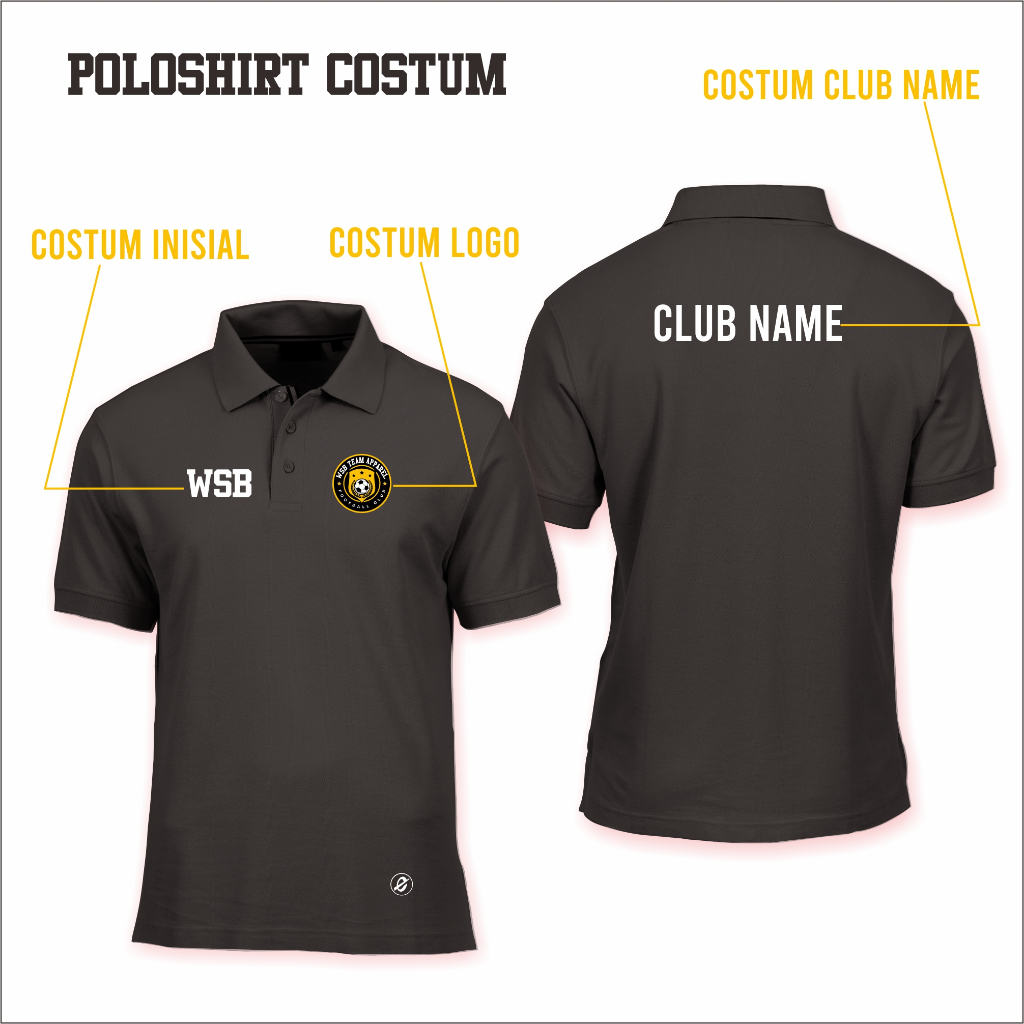 KAOS POLO FUTSAL/KAOS POLO SEPAKBOLA/KAOS POLO COSTUM