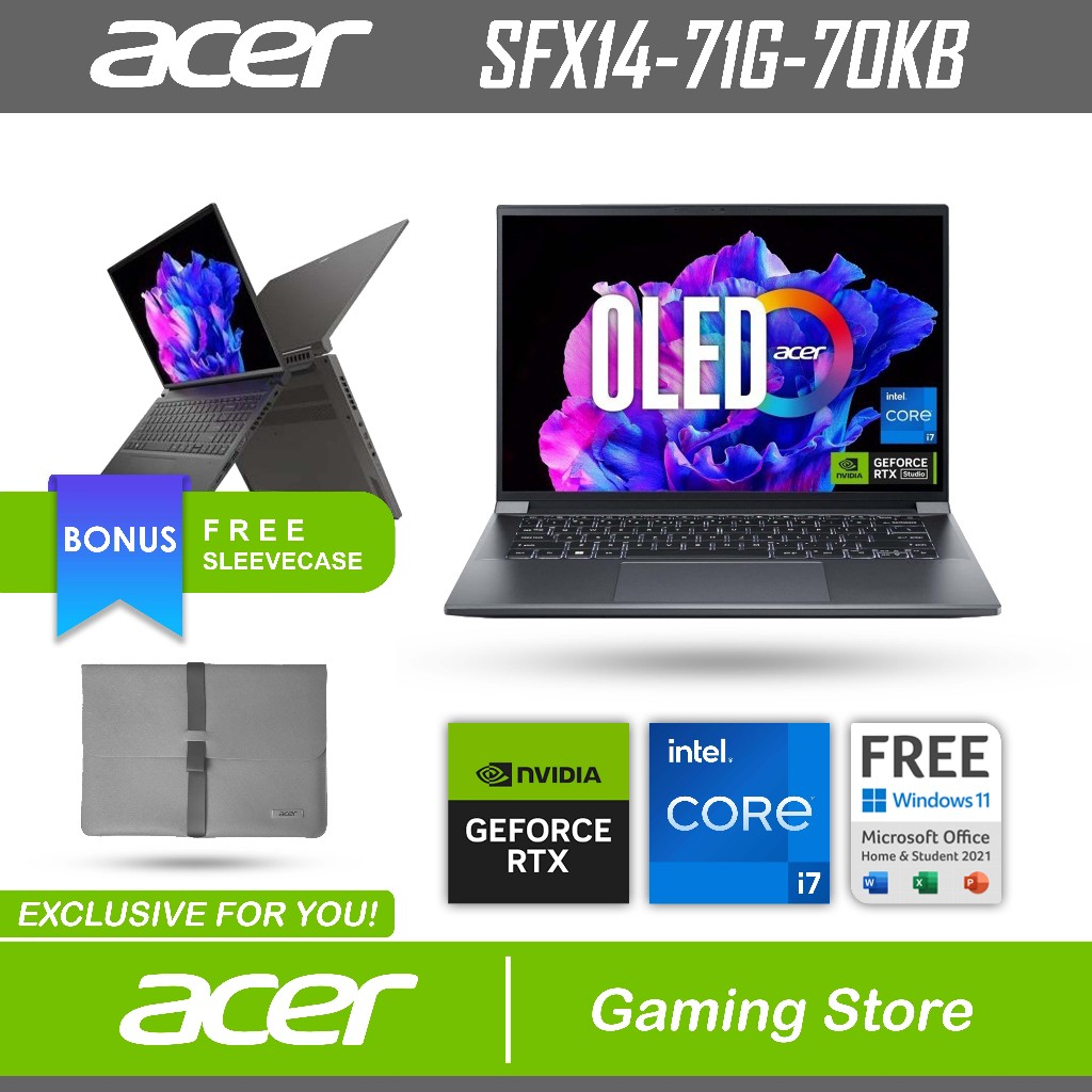 ACER SWIFT X 14 OLED SFX14 I7 13700H RTX4050 6GB/ 32GB RAM 1TB SSD W11+OHS 120HZ - 71G.70KB