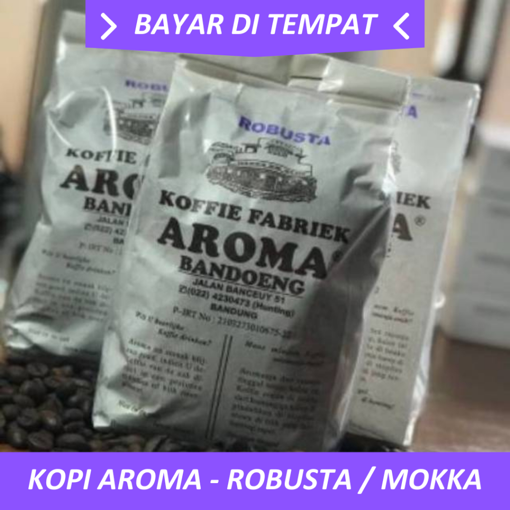 

KOPI/COFFEE/KOFFIE FABRIEK AROMA BANDUNG MOKKA ARABIKA 500GRAM TERBARU TERLARIS TERMURAH