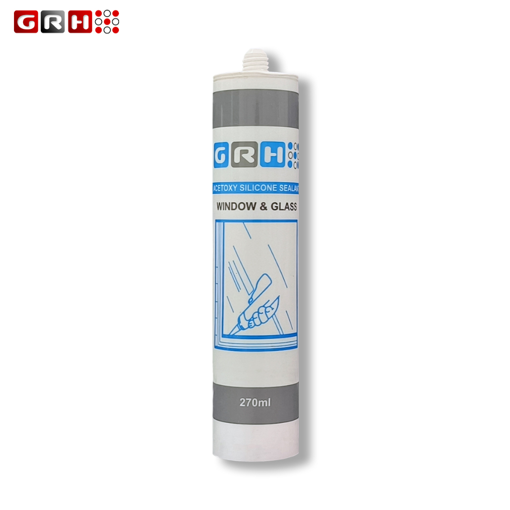 Lem Silicone Kaca Asam/Silicone Sealant GRH W&G Window & Glass